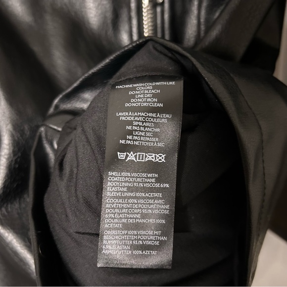 Anthropologie Maeve Oversized Faux-Leather Moto Jacket - Picture 12 of 13